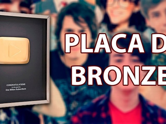 Não foi tão mal, placa de bronze!